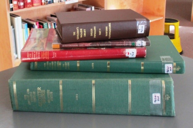Books are also received into the Archives from a book sale