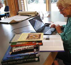 Accessioning and entering into the database at HARC